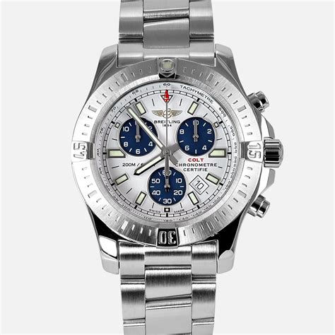 breitling colt white face|Breitling Colt Chronograph (A7338811/C905) .